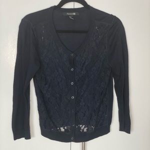Forever21 Lace Detail Cardigan
